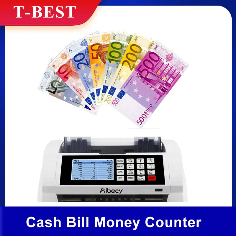 Распродажа многофункциональная денежная касса счетчика денег Счетная машина с