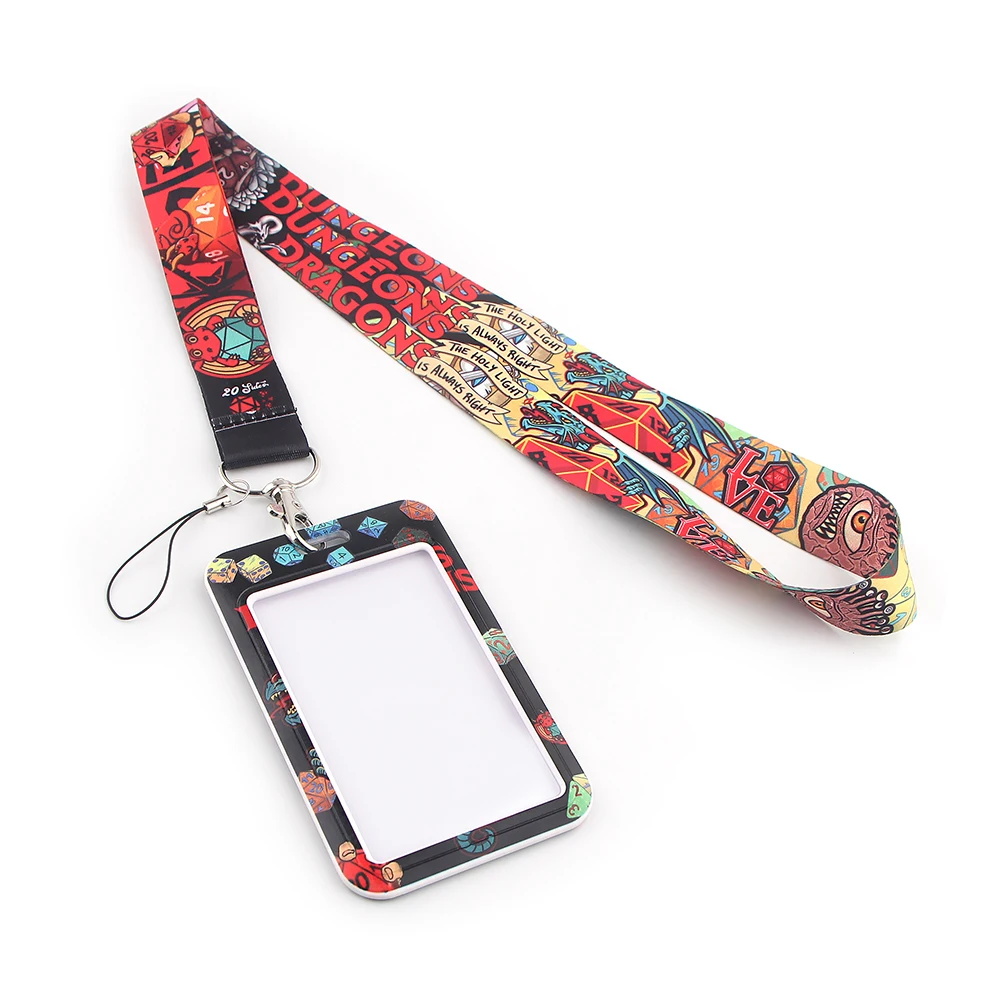 

BG600 Cartoon Cool Lanyard Credit Card ID Badge Holder Student Women Travel Bank Bus Business Card Cover