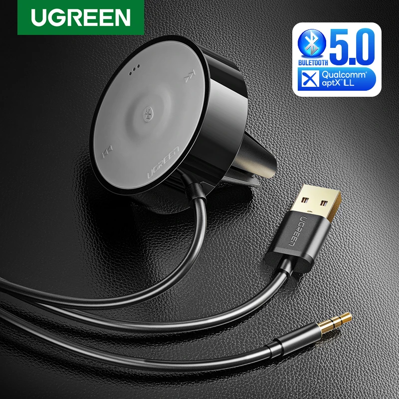 UGREEN aptX LL Bluetooth автомобильный комплект приемник 5 0 аудио адаптер микрофон 3 м