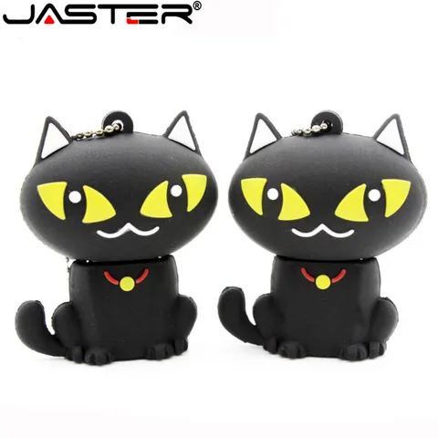 Флэш-накопитель JASTER с милым котом Сейлор Мун Луна, флэш-накопитель серия Сейлор Мун, флэш-накопитель 32 Гб 16 Гб 64 ГБ, usb флэш-накопитель, карта памяти