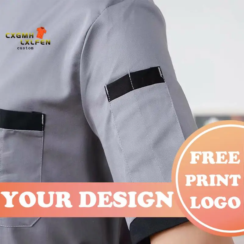 1 Женская куртка для шеф-повара оригинальные куртки рубашка с коротким рукавом в