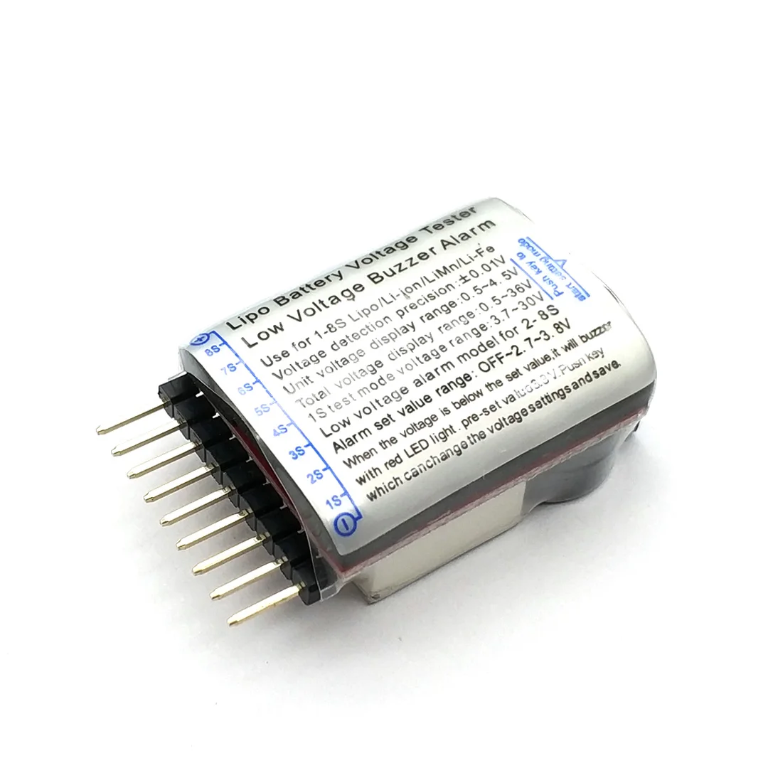 BB Buzzer RC Cell Checker Lipo батарея низкого напряжения индикатор монитор Вольт метр Alarm 1 8S 2