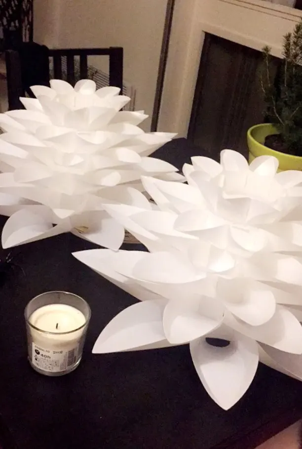 Лотос люстра с абажуром DIY цветок лотоса шестислойная лампа абажур романтическая комната кулон освещение покрытие бар отеля Декор