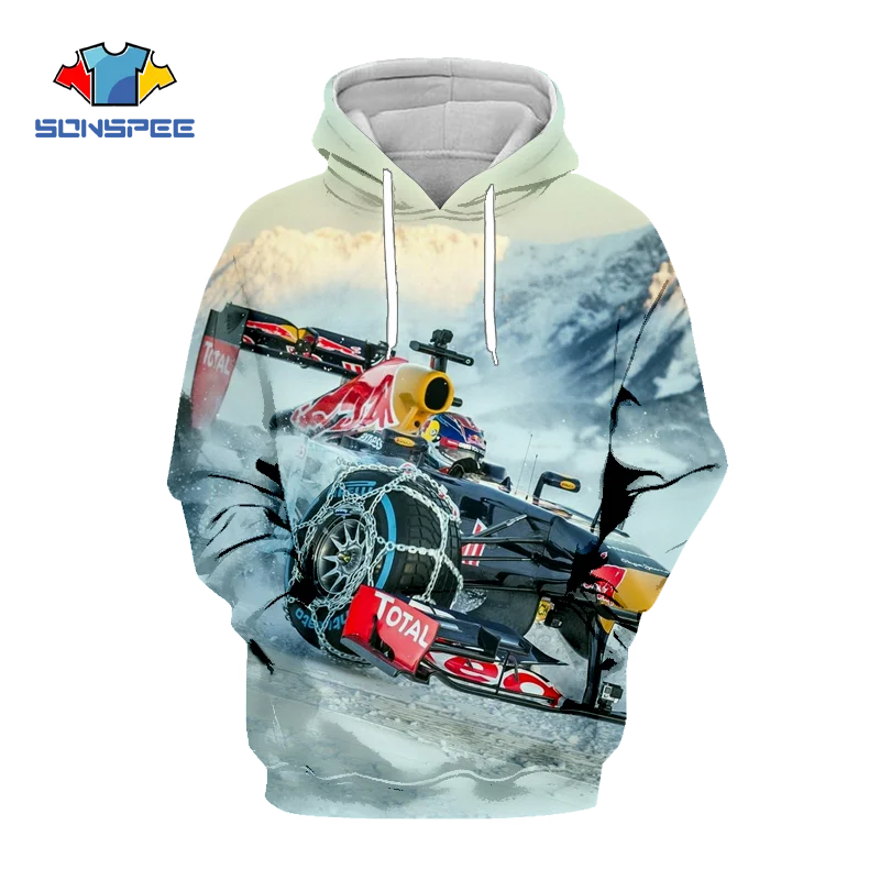 

SONSPEE NEW FIA Formula 1 World Championship Hoodie 3D Print Men's and Women's F1 Sweatshirt Sports Car Racing Pullover Hoodie