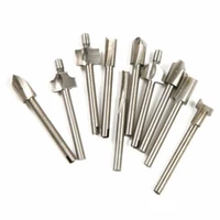 professional durable hss high speed steel rotary cutter files grinding engraving drilling bit hand tool set 10pcs