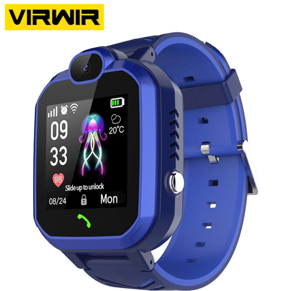 Smartver para Crianças com Câmera de Cartão Foto à Prova Presente para Ios Crianças Relógio Inteligente Telefone Chamada Sim Dwaterproof Água Android Sos