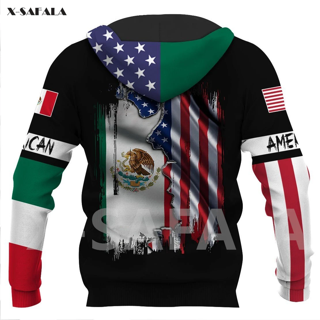 

Mexico USA National Emblem Skull Country Map Flag 3D All Printed Hoodie Man Women Harajuku Zipper Pullover Sweatshirt Jacket