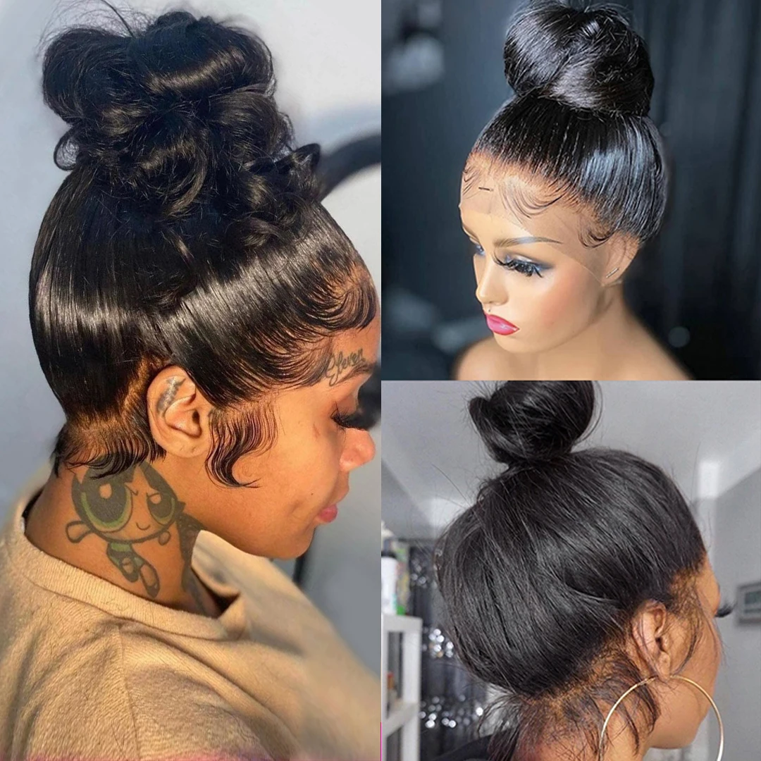 30 дюймов прозрачные 13x 4 парики из натуральных волос на кружеве бразильские 360