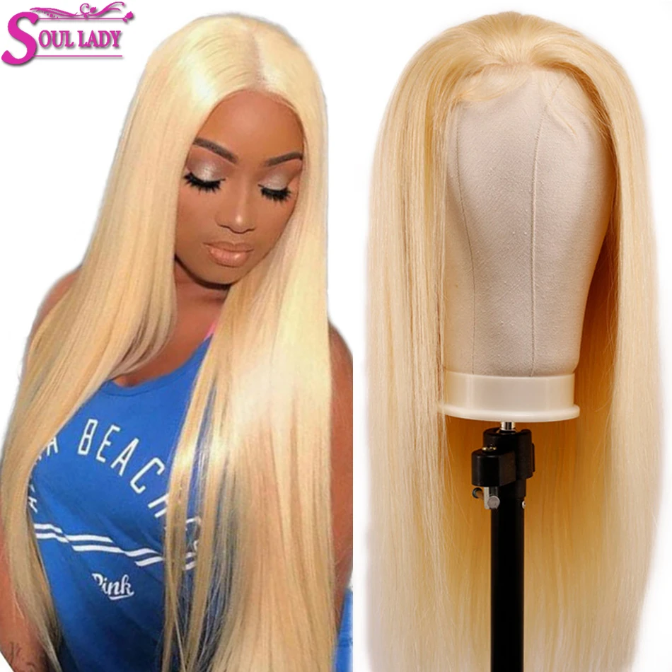 30 дюйма блонд 613 Синтетические волосы на кружеве парик человеческих волос парики