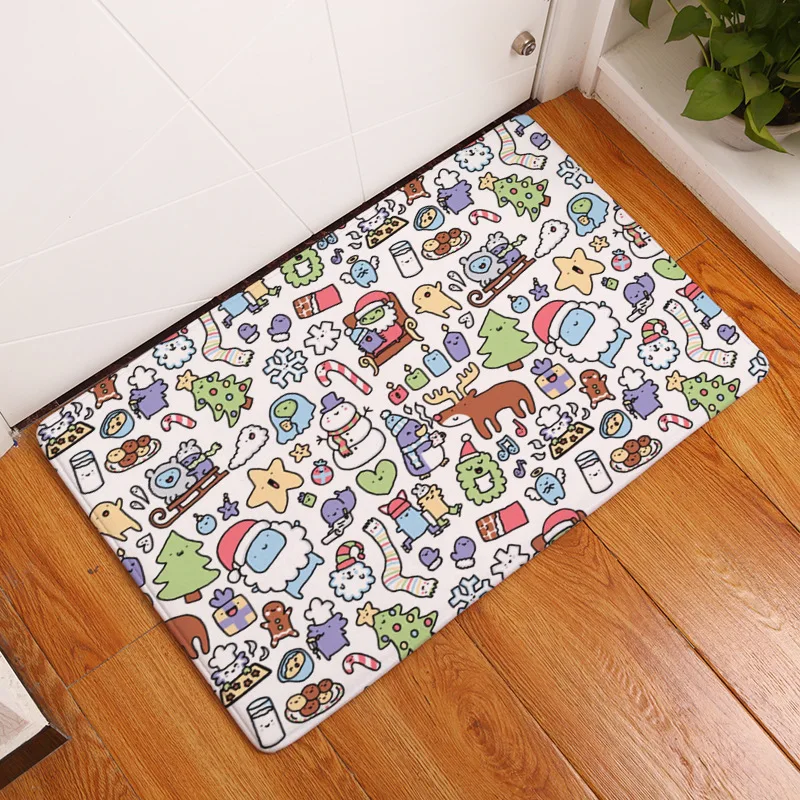 Противоскользящий коврик 40x60 см с изображением милых кошек и животных лиса белка