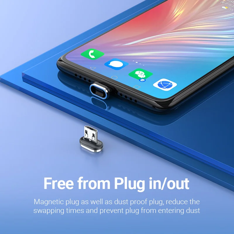 vention magnetic charge cable 3a fast charging micro usb cable magnet usb type c charging data wire for mobile phone usb cord free global shipping