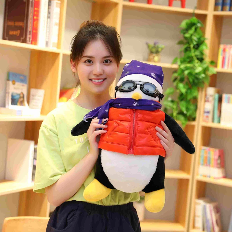 1 шт. 30/48 см серьезные друзей Джо друг HUGSY Плюшевые игрушки пингвин Рэйчел Кукла