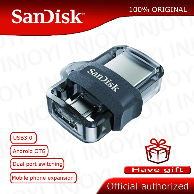 Sandisk OTG USB 3.0 флеш-накопитель, 150 ГБ, 64 ГБ, 16 ГБ, 128 ГБ