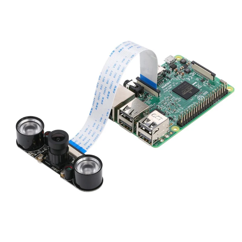 

5MP Raspberry Pi 3 Night Vision Camera Focal Adjustable Video Camera For Raspberry Pi 4 3 Model B 4B 3B 3 B+ Plus