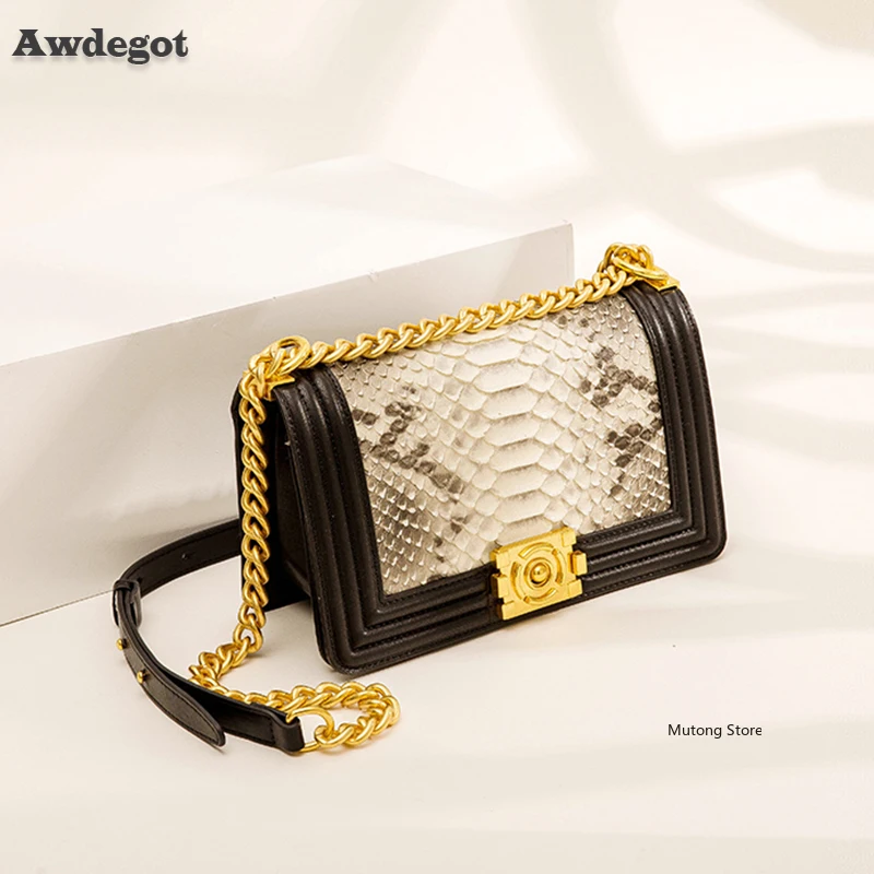 

Женские сумки через плечо со змеиным принтом, роскошные дизайнерские квадратные слинги на ремне, дамская сумочка с цепочкой и замком