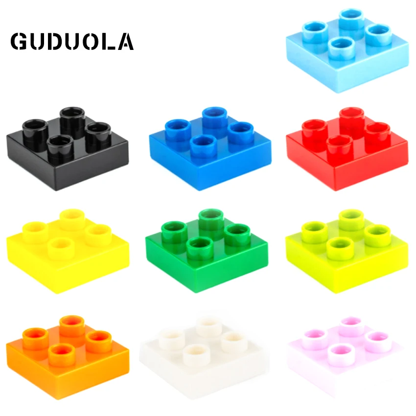 

Guduola Building Block Plate 2x2 MOC Parts Compatible 3022 Base Brick Thin Figures Blocks Small Particles Blocks 163 pcs/lot