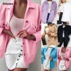 Женская Байкерская верхняя одежда, осенне-зимняя верхняя одежда с отложным воротником, парка, простая Стильная верхняя одежда, корейские шикарные топы, пальто, куртки