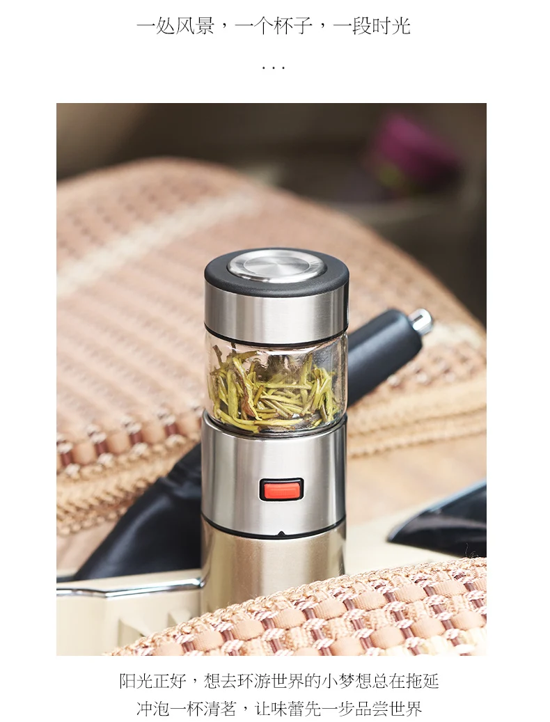 ONEISALL 570ml Stainless Steel Thermos Bottle Thermocup Tea Vaccum Flasks Christmas Gift Thermal Mug With Tea Insufer For Office