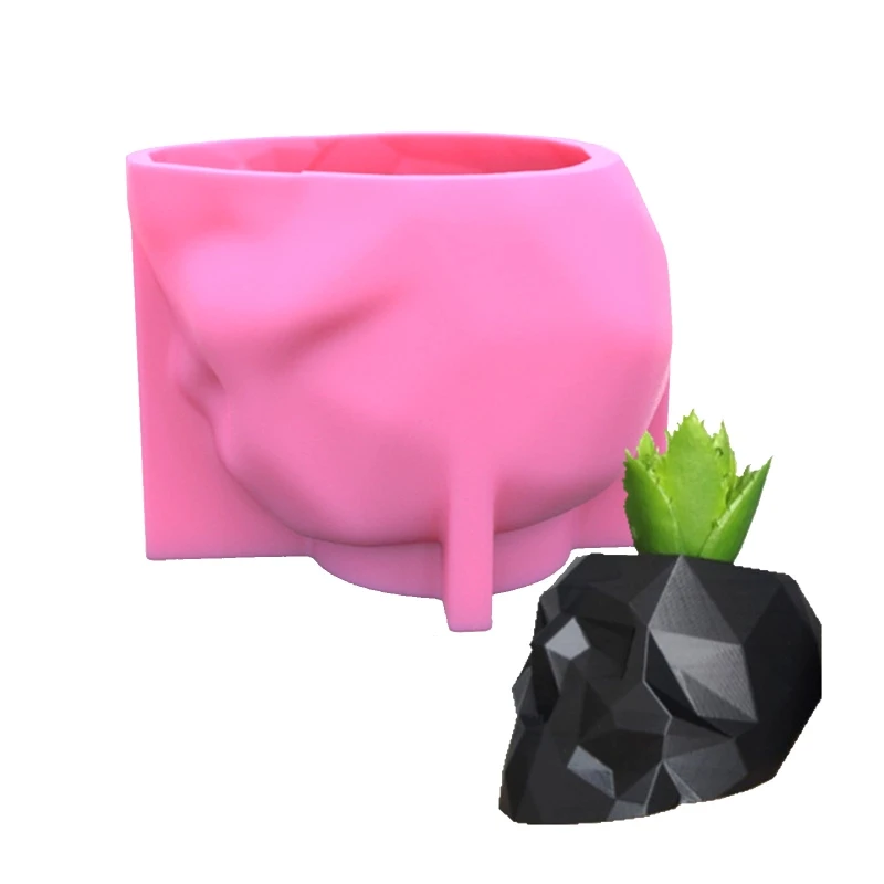 

Skull Flowerpot Silicone Mold Pen Holder Mould Resin Epoxy Craft Polymer Clay Craft DIY Ornament Jewelry Making Tool