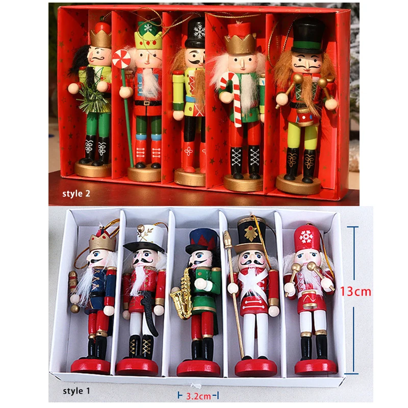 5 шт./комплект деревянные украшения для новогодней елки|Кулоны и подвески| |