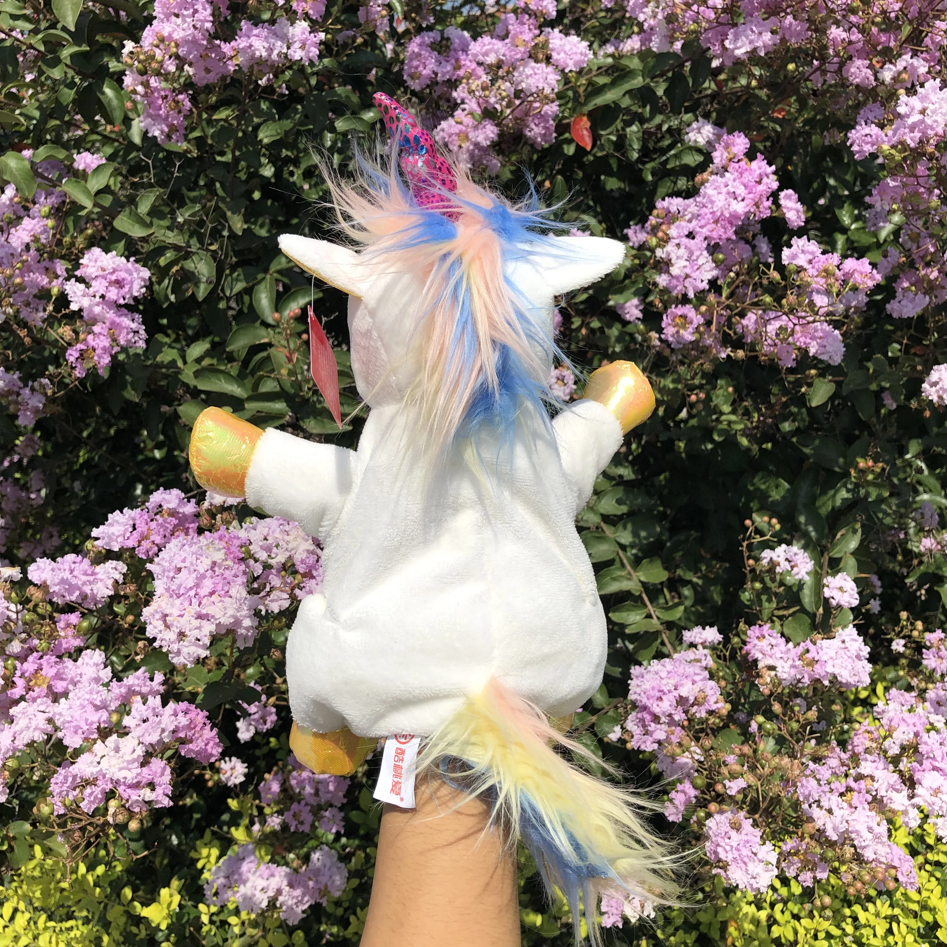 Милая плюшевая кукла-Единорог на руку кукла-лошадь игрушки для родителей и детей