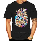 Классическая футболка для групповой съемки Ханны Барберы, угольная Ретро мультяшная футболка, мужские футболки в стиле хип-хоп, топы в стиле аниме, Харадзюку