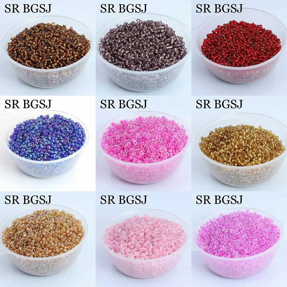 Круглые бусины-разделители из чешского стекла, 50 г, 2 мм, 4000 шт.