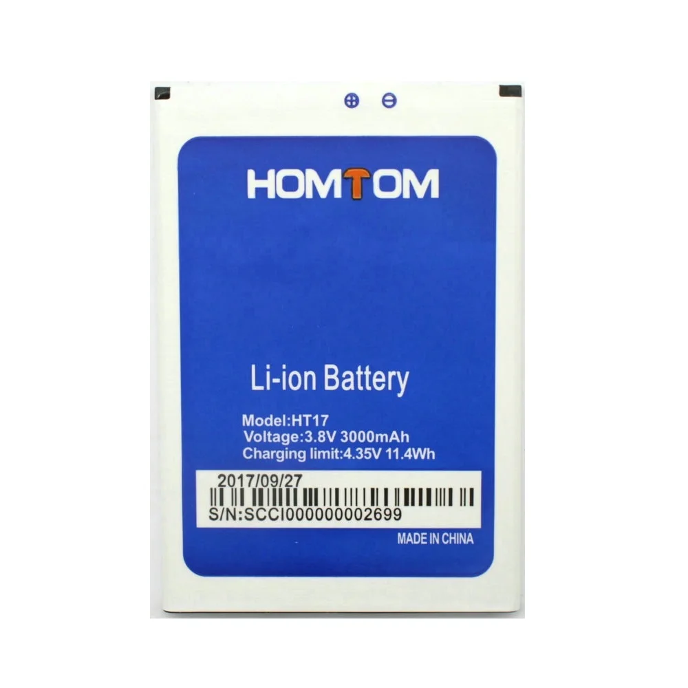 Новая Homtom батарея HT17 3000 мАч 100% оригинал для HOMTOM HT 17 Pro смартфон Bateria Batterie Baterij в