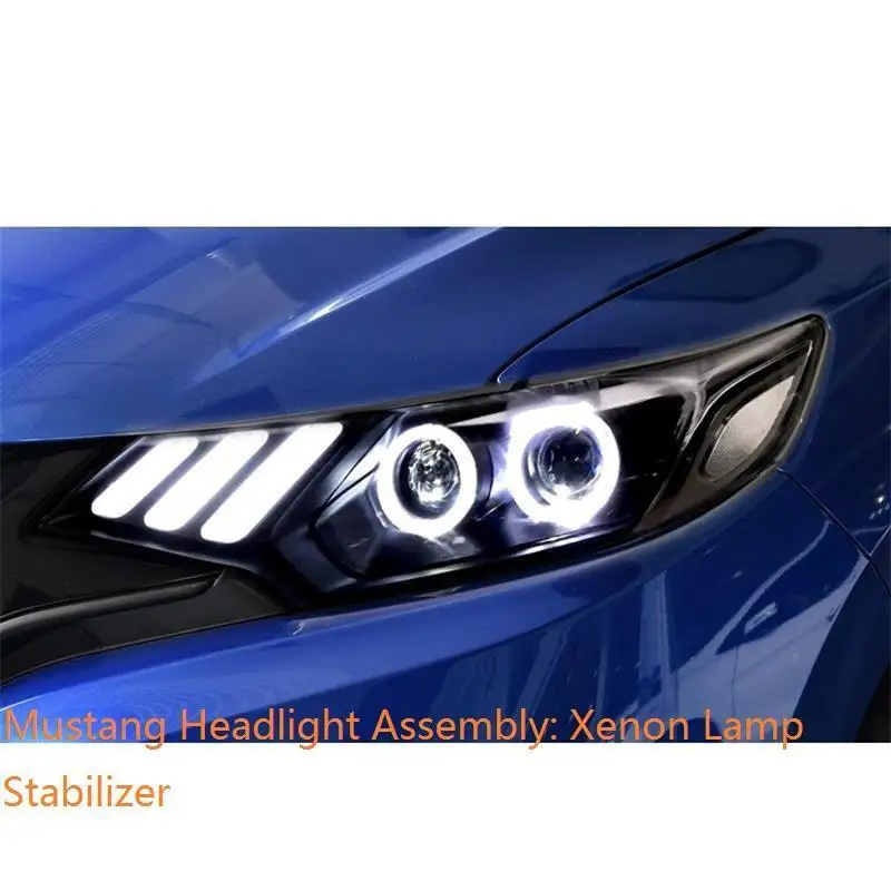 MODEL L Указатель поворота, Стайлинг, Automovil, Drl, Led Assessoires, дневные ходовые огни, передние противотуманные фары, автомобильные фары в сборе, 18 для Honda Fit - Цвет: MODEL L