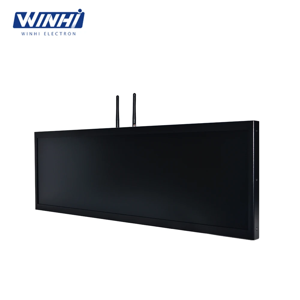29 inch ultra wide stretched LCD screen Android network 4G module full netcom advertising digital signage