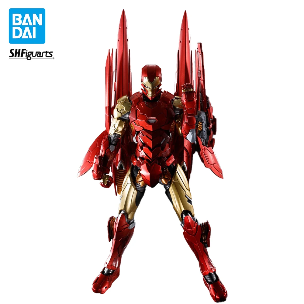 

Оригинальная фигурка шфигарис Bandai, Мстители Marvel, железный человек, SHF, Подлинная Коллекционная модель, фигурка аниме, экшн-фигурки, подарки