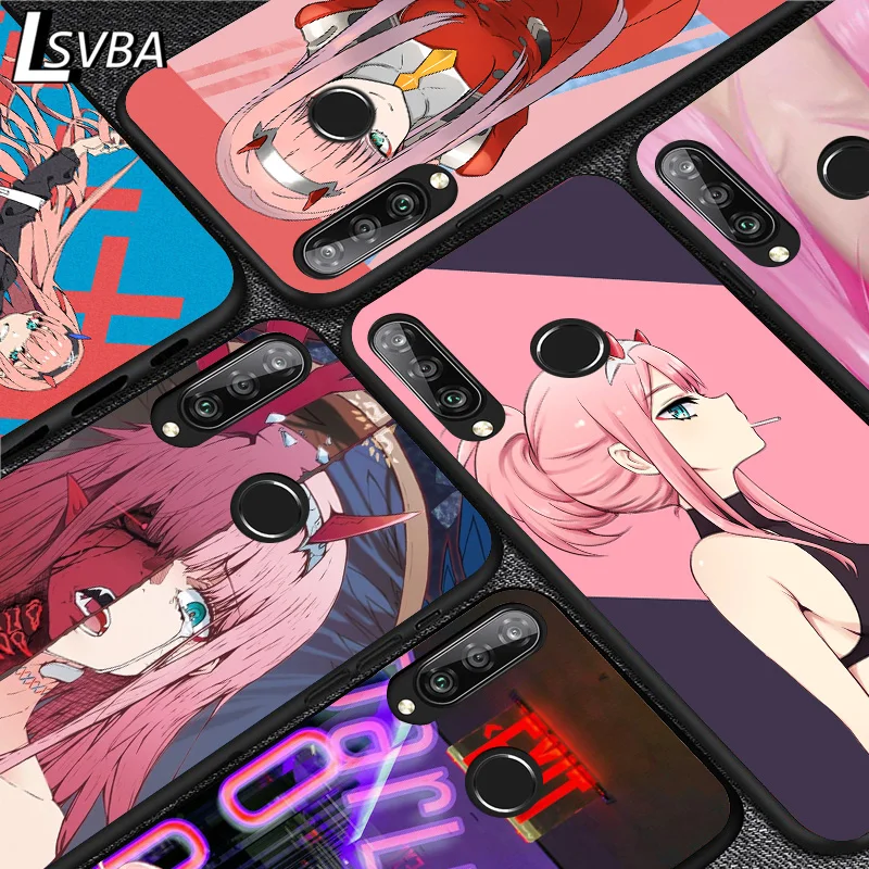 

zero two fanart cute For Huawei Y5 6 7 8 9 Y5P Y6S Y6P Y7P Y7A Y8P Y8S Y9A Y9S 2018 2019 2020 Pro Prime Black Soft Phone Case