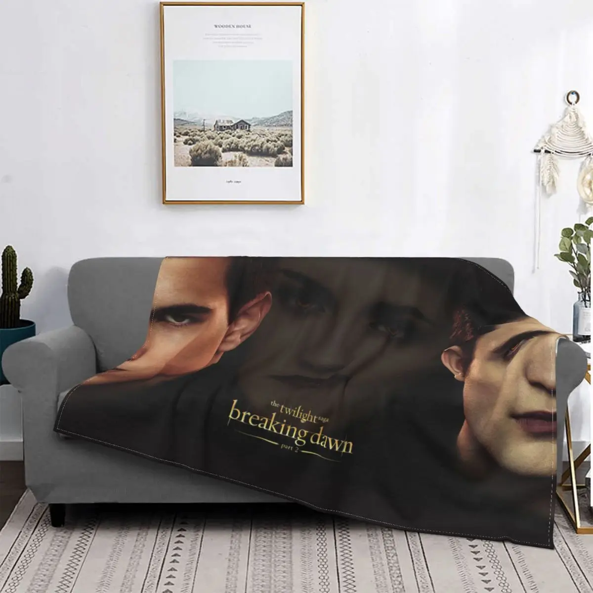 

The Twilight Saga Flannel Throw Blanket Breaking Dawn Edward Bella Jacob Black Blankets for Bed Outdoor Super Warm Bedspread