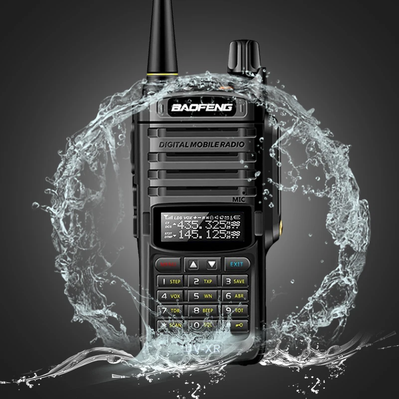 2 шт. Baofeng UV-XR 10 Вт Высокая мощность IP67 Водонепроницаемый двухстороннее радио Двухдиапазонная портативная рация для охоты, пешего туризма, дождя