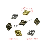 junkang zinc alloy perforated chinese knot cap gasket diy making bracelet jewelry connector spacer bead accessories