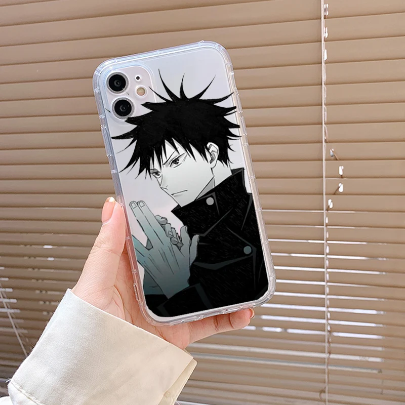 new shockproof silcone phone case for iphone 12 mini 11 pro max 13 xs xr x 8 7 6 6s plus se2 japanese anime jujutsu kaisen cover free global shipping