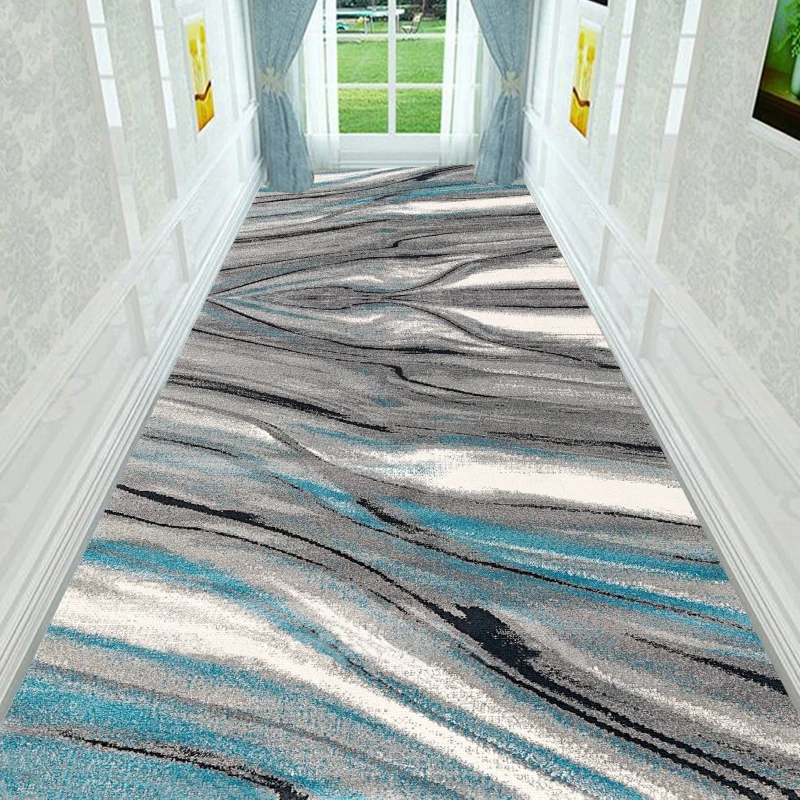 

Nordic Style Hallway Carpet Geometric Aisle Corridor Carpets Hotel Stair Floor Mat Party Wedding Area Rugs Anti-Slip Runners Rug