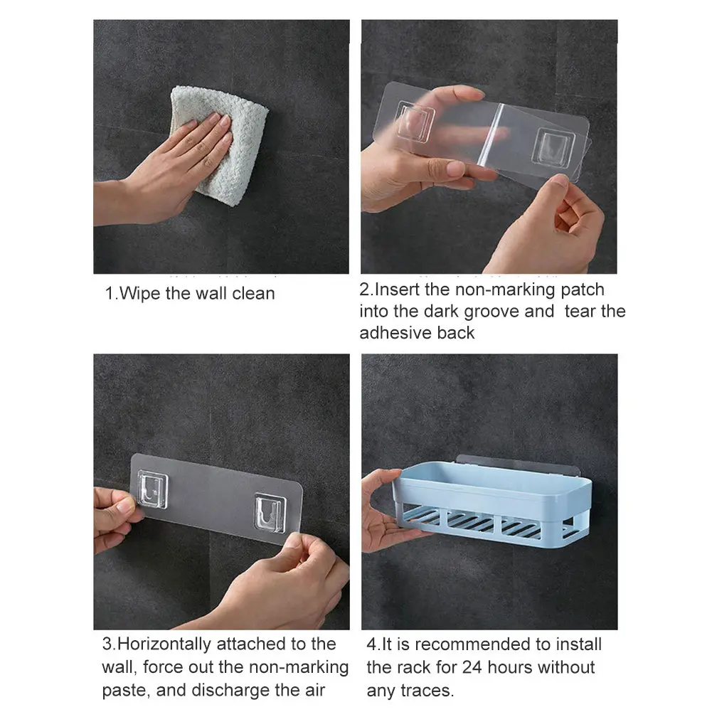 Стеллаж-Органайзер настенный без гвоздей для душевой кабины стеллаж держателя