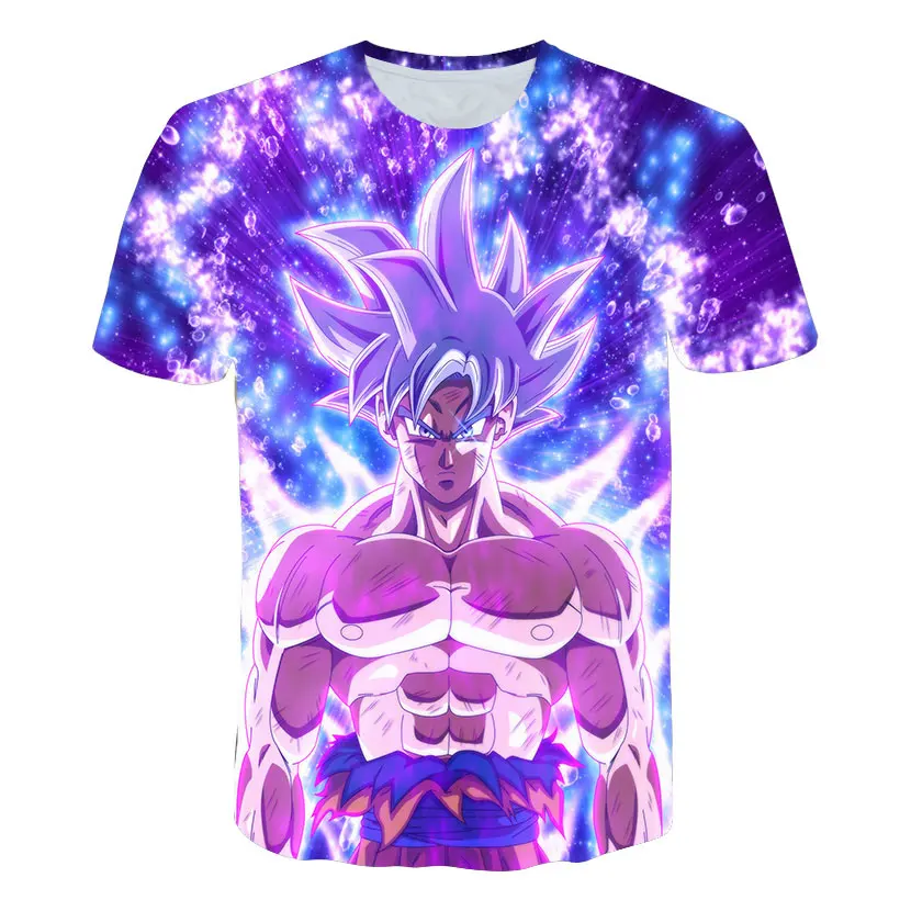 

Summer Goku 3d Printed T-Shirt Summer O-Neck Anime T Shirt Boy Short Sleeve Harajuku Cartoon Tshirts Casual Manga Tops Shirt