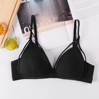 cotton underwear seamless sports bra comfort breathable wild solid color bras sexy lingerie womens intimates