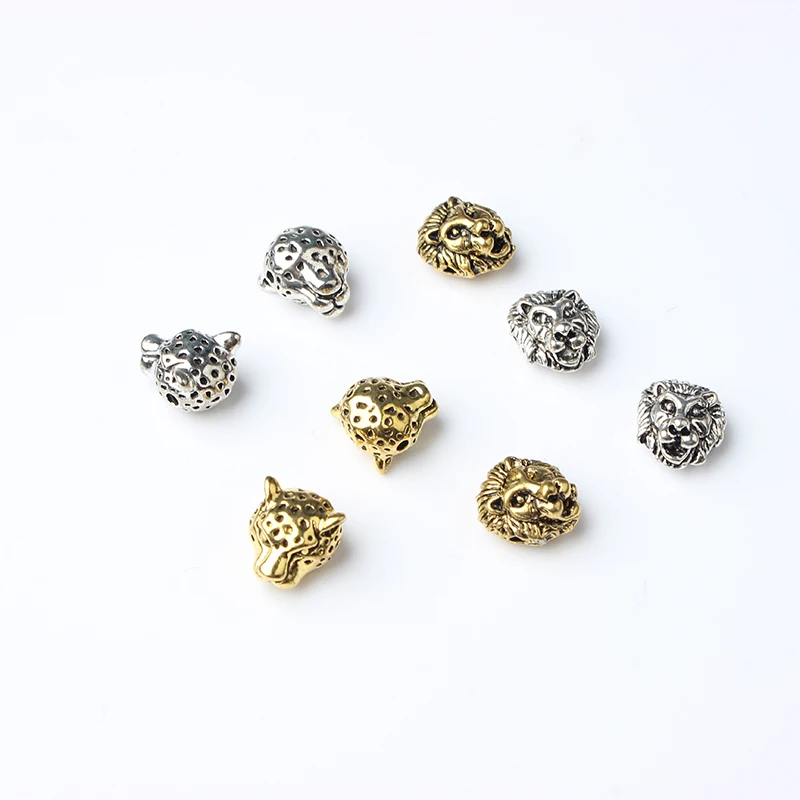 Модные ювелирные изделия LanLi бусины в виде головы тигра и Льва подходят для