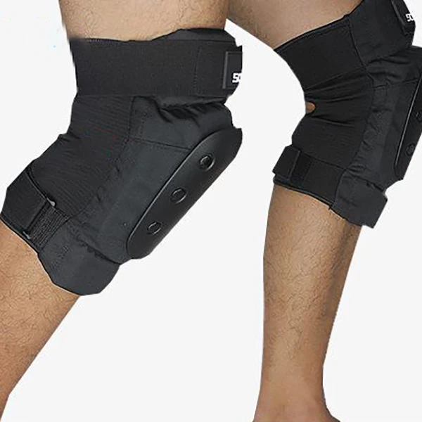 

Beach Professional Thicken Ski Snowboard Roller Skating Thicken Knee Protector Brace Pad Black