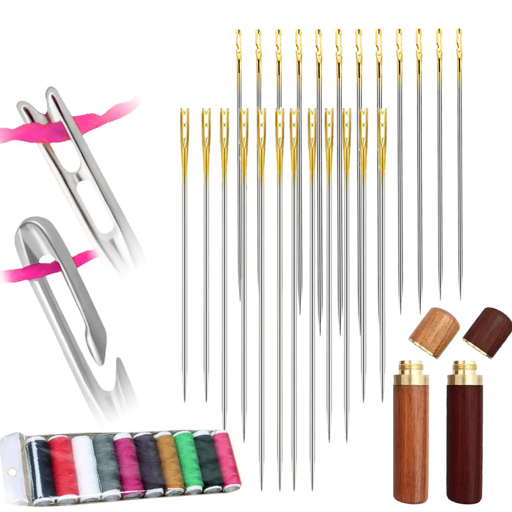 Игла для пожилых боковое отверстие слепой иглы домашняя швейная