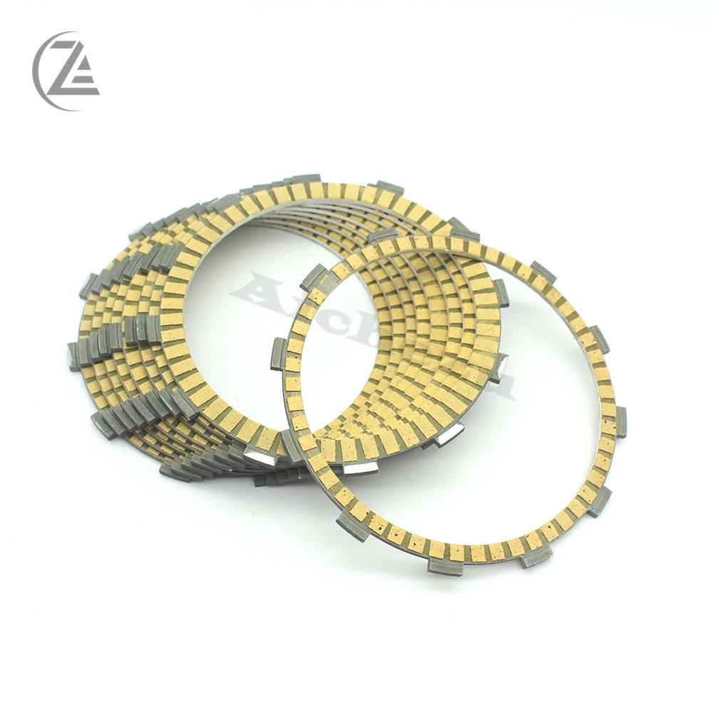 ACZ Motorcycle 9Pcs Engine Parts Clutch Friction Plates Kit Clutch Friction for Harley Dyna Fat Bob Road King Glide Softail