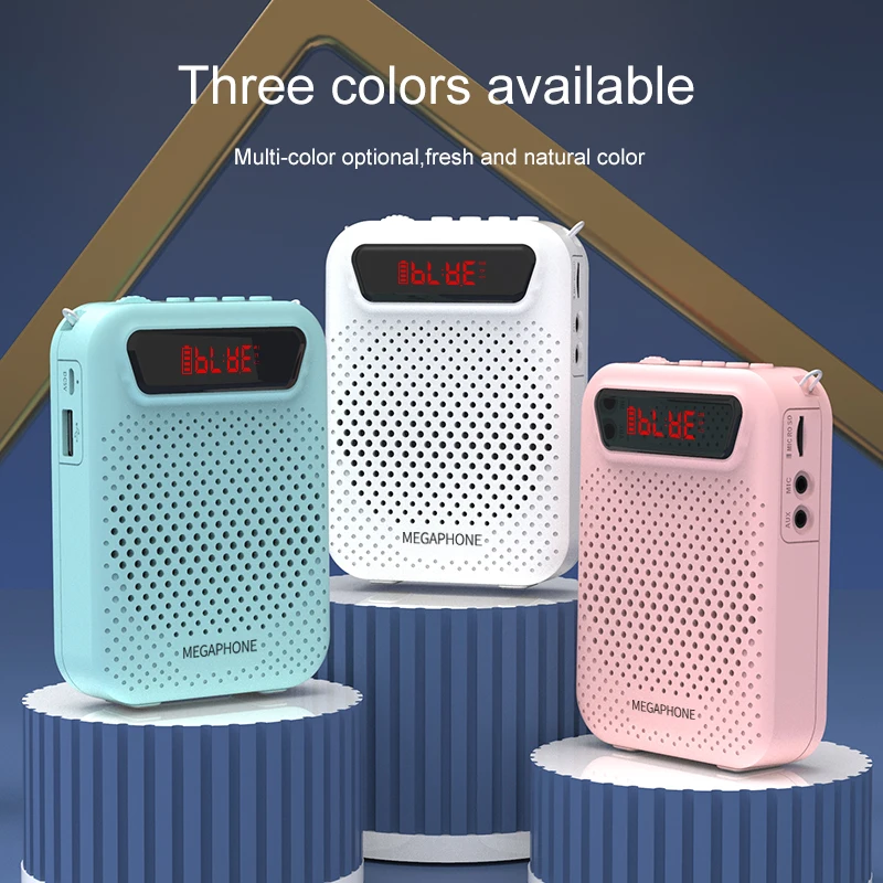 

Bluetooth megaphone wireless UHF amplifier audio teacher speaker oudspeaker with microphones 1500mAh megafono portatil microfon