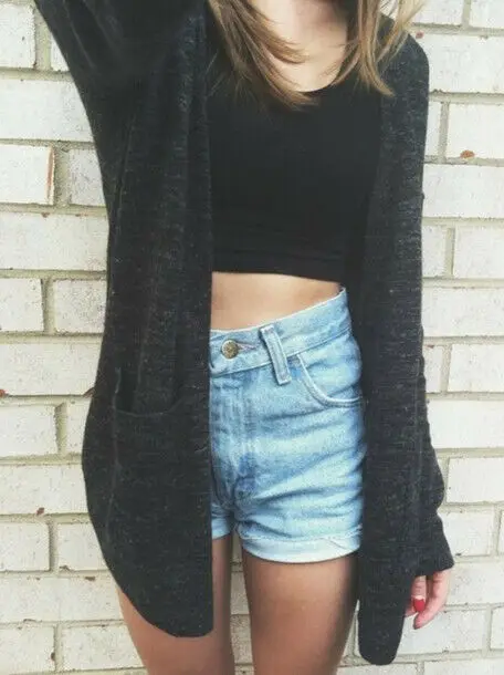 Autumn Ladies Long Sleeve Knitted Fluffy Sweater Cardigan Coat Outwear Women Basic Baggy Black |