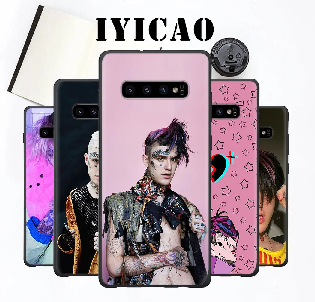 Мягкий силиконовый чехол для Samsung S6 S7 S8 Edge S9 S10 Plus S10e телефона Lil Peep Rapper boy Tattoo text |