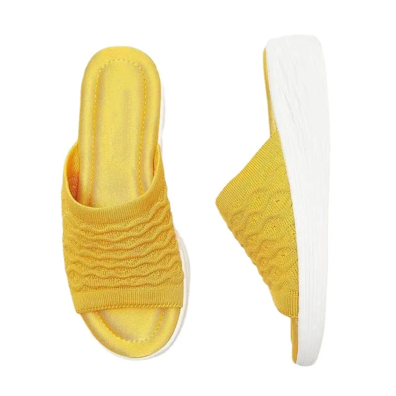 

Ladies Slippers Plus Size Slippers Women Summer Wear Flat Bottom Summer New Fashion Ladies Sandals and Slippers Rubber Cotton