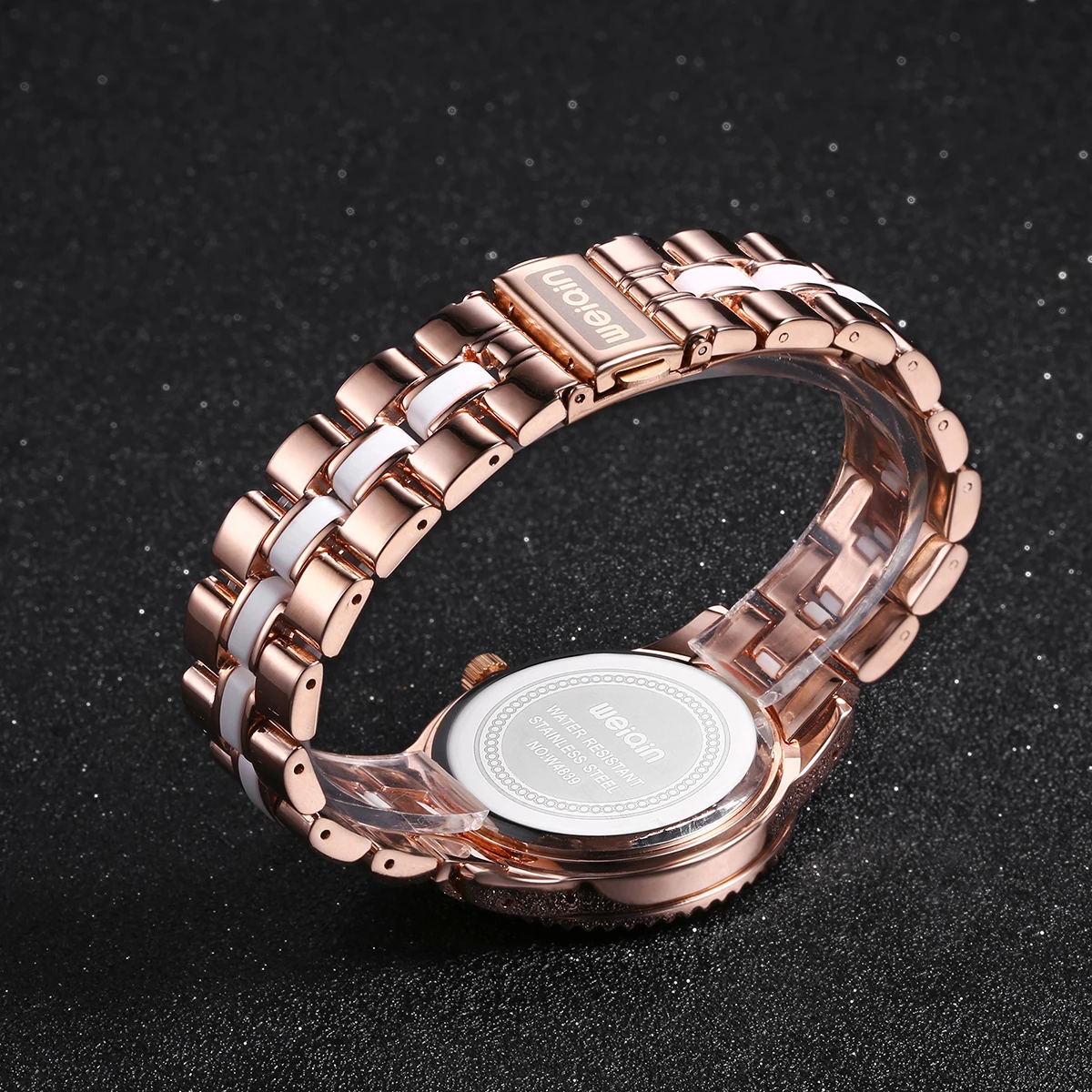 Модные Роскошные простые женские часы со стразами ремешок из нержавеющей стали