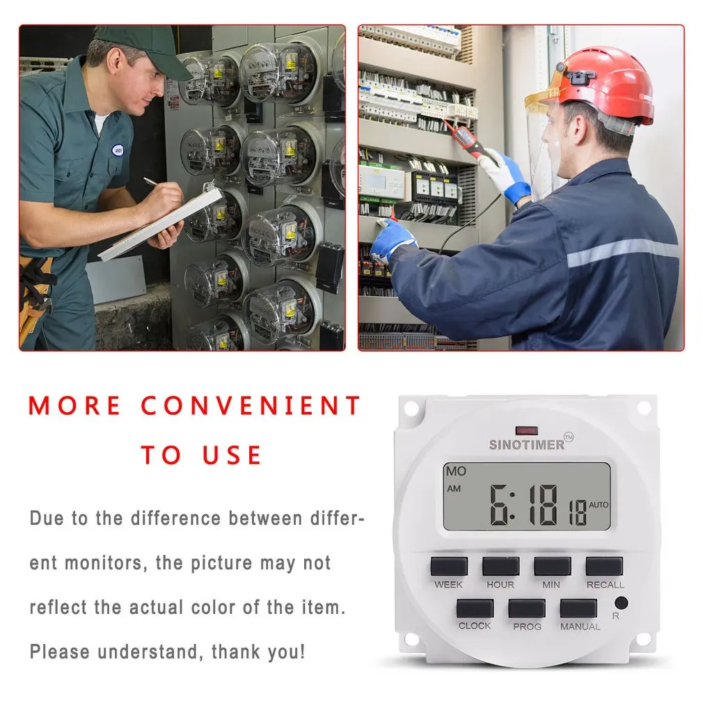 

5V 12V 24V 110V 220V Voltage Output Digital 7 Days Weekly Programmable Timer Switch Time Relay Control Passive Output